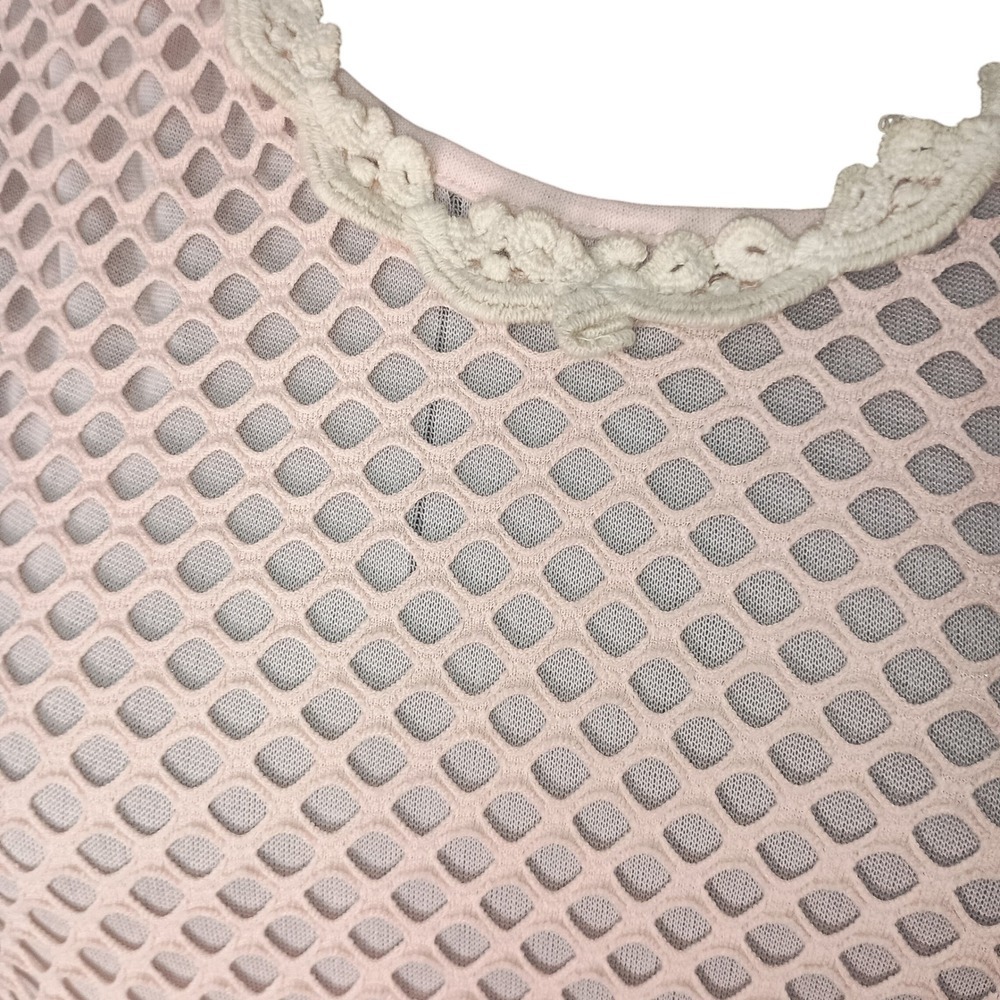 Pretty Angel Pink Crochet Overlay Dress SKUW084 - Picture 4 of 7